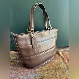 Coach Vintage #9081 Brown “Tribeca” Satchel Bucket Bag